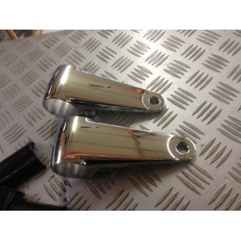KIT PATTE DE PHARE VINTAGE ALUMINIUM ALU CHROME