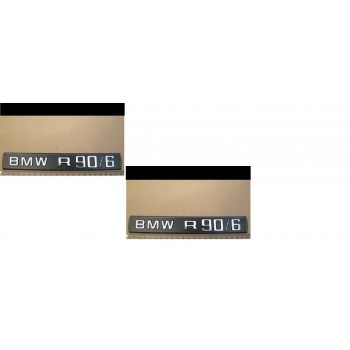 BMW NEUF R90/6 PAIRE PLAQUE INDICATIVE