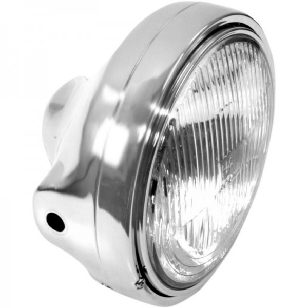 NEUF PHARE AVANT EN VERRE ET METAL CAFE RACER BRATSTYLE