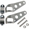 NEUF PAIRE PATTE DE PHARE METAL CHROME 