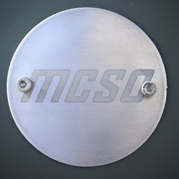 PAIRE EMBLEMES NEUF MCSO EN ALU