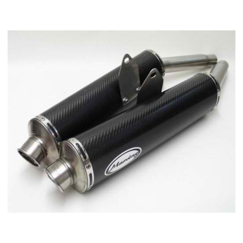 DUCATI NEUF PAIRE POT CARBONE ST2 ST3 ST3S
