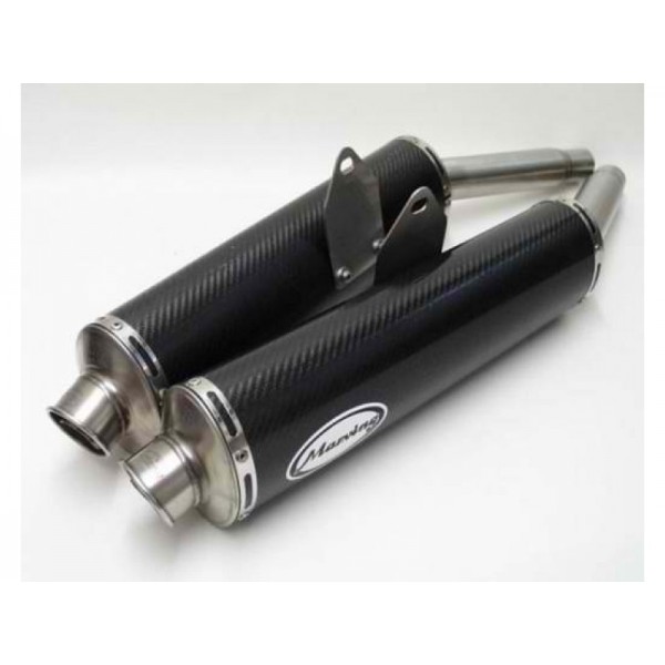DUCATI NEUF PAIRE POT CARBONE ST2 ST3 ST3S