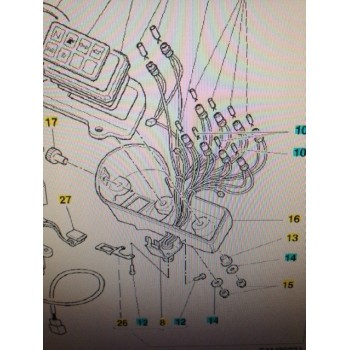 DUCATI ALIMENTATION FIL PLANCHE DE BORD COMPTEUR 