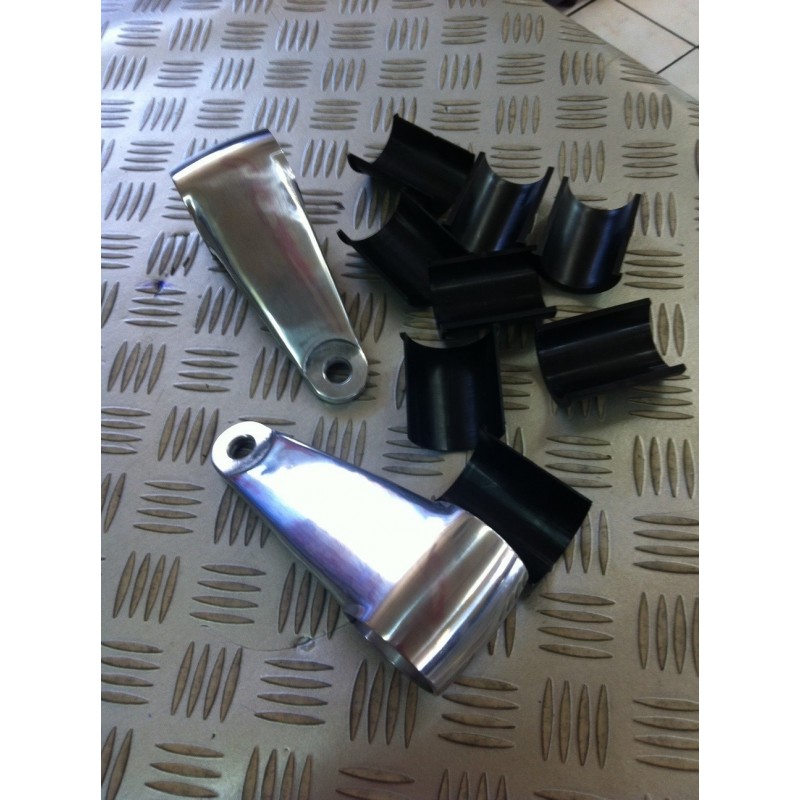 NEUF KIT PATTE DE PHARE VINTAGE ALUMINIUM