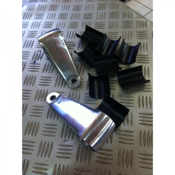 NEUF KIT PATTE DE PHARE VINTAGE ALUMINIUM