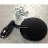 NEUF RETROVISEUR EMBOUT DE GUIDON TYPE CAFE RACER 