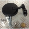 NEUF RETROVISEUR EMBOUT DE GUIDON TYPE CAFE RACER
