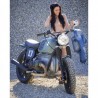 NEUF PAIRE PLAQUE LATERAL CAFE RACER