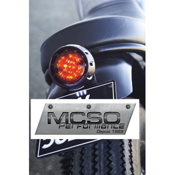 FEU AR A LED ACIER MCSO NEUF CAFE RACER