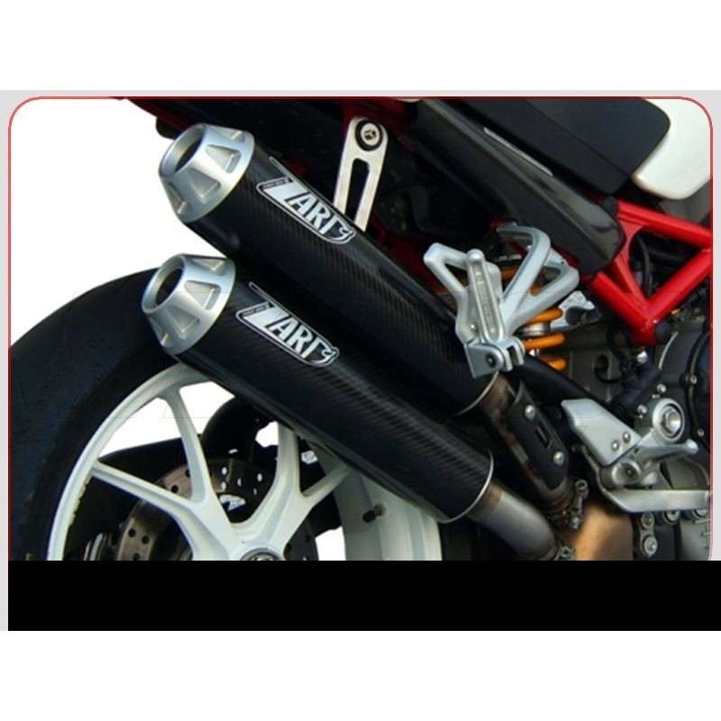 DUCATI KIT NEUF CARTOUCHE POT ECHAPPEMENT ZARD CARBONE 