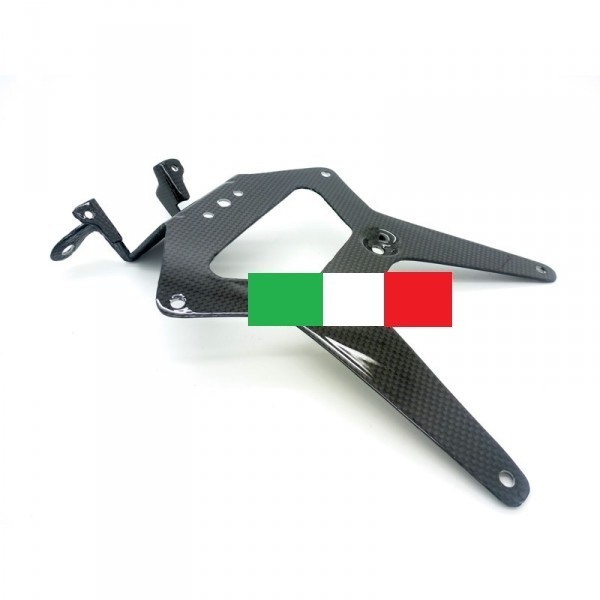 NEUF CARBONE SUPPORT DE PLAQUE DUCATI 696 796 1100