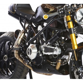 PAIRE DE CACHES COURROIES DUCATI ALU NEUF