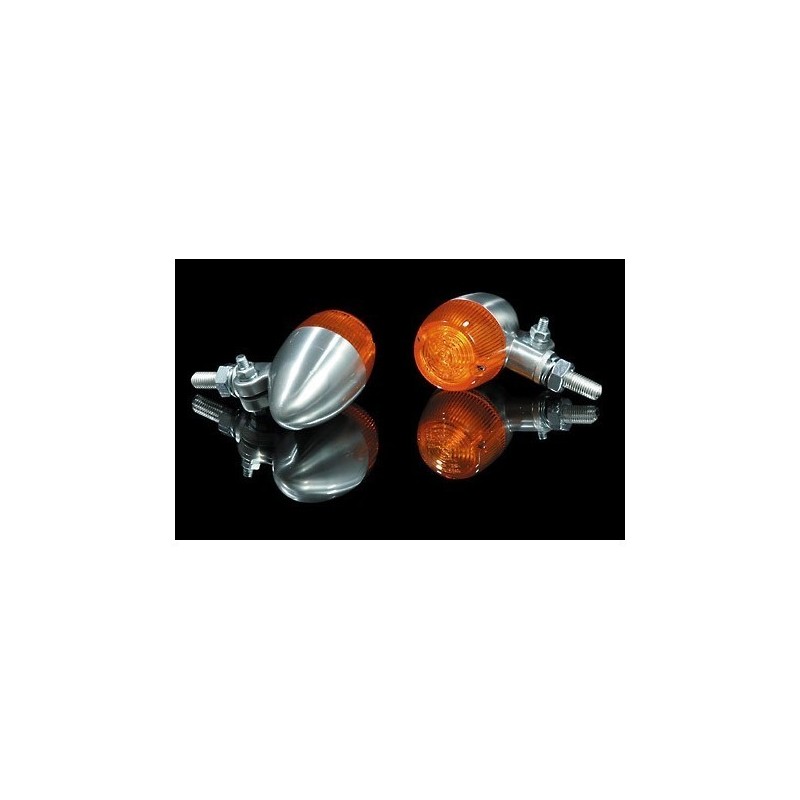 NEUF PAIRE DE CLIGNOTANTS VINTAGE ALUMINIUM