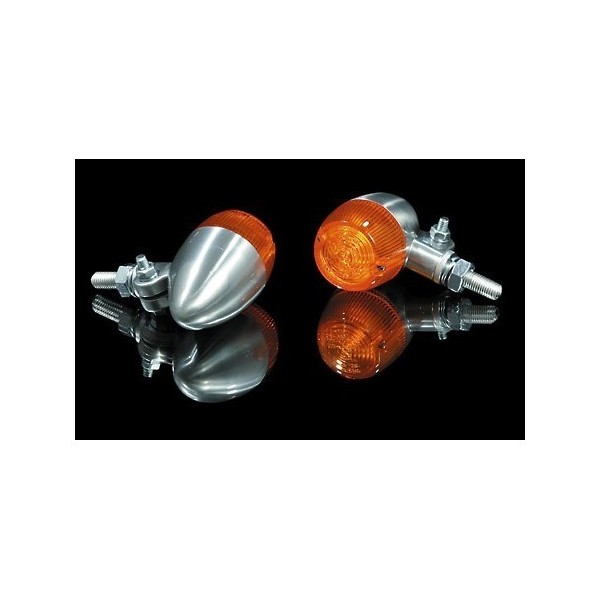 NEUF PAIRE DE CLIGNOTANTS VINTAGE ALUMINIUM