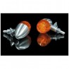 NEUF PAIRE DE CLIGNOTANTS VINTAGE ALUMINIUM