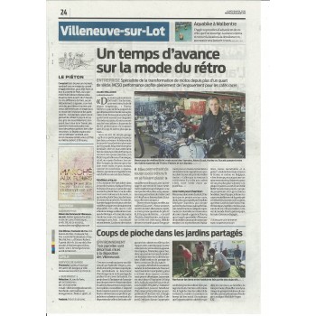 JOURNAL SUD OUEST 18 AVRIL 2016