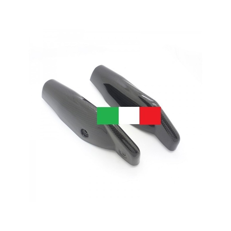 NEUF PAIRE PROTEGE FOURCHE CARBONE DUCATI H.M