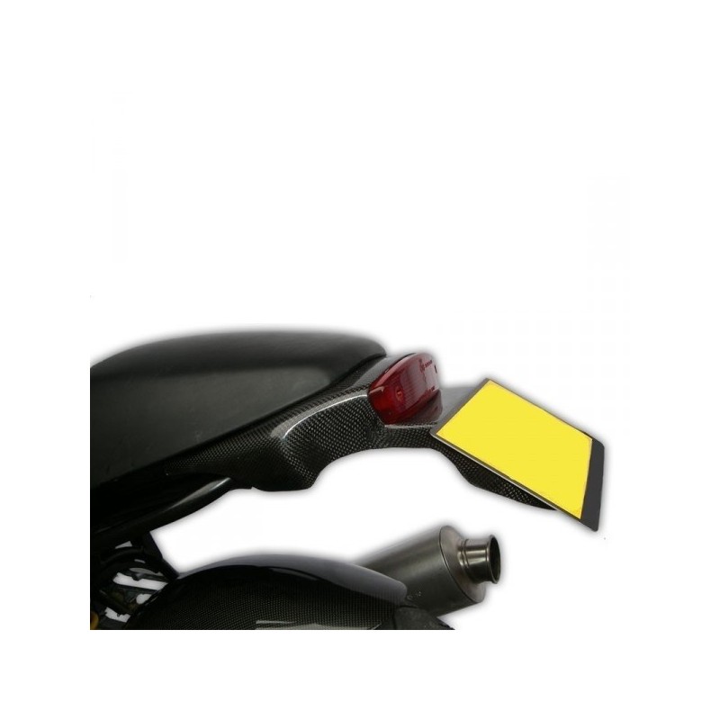 DUCATI SUPPORT DE PLAQUE AR CARBONE NEUF 