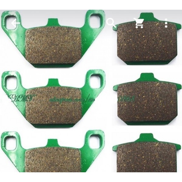 NEUF KIT PLAQUETTES FREIN AV AR GTR 1000 KAWASAKI