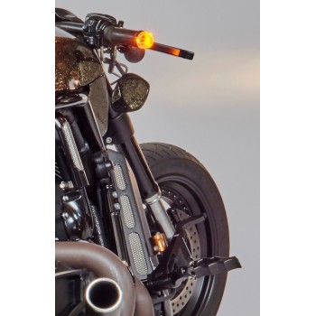 NEUF PAIRE DE PLATINE REPOSE PIED CHROME OU NOIR 1250 V ROD NIGHT ROD