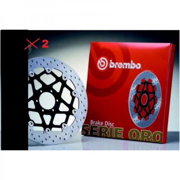 PAIRE DE DISQUES DE FREIN NEUF BREMBO DUCATI 900SS 888 ETC ...