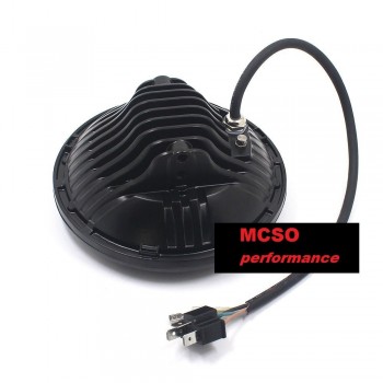 PHARE AVANT LED NEUF TYPE CAFE RACER METAL 