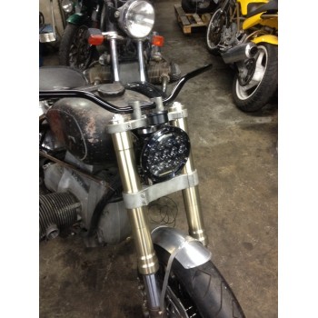 PHARE AVANT LED NEUF TYPE CAFE RACER METAL 