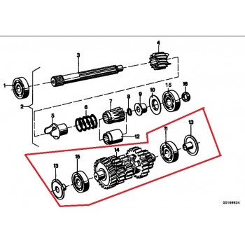 BMW ARBRE INTERMEDIAIRE DE BOITE A VITESSE / INTERMEDIATE SHAFT / EIXO INTERMEDIARIO