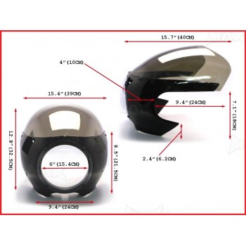 TETE DE FOURCHE CAFE RACER NEUVE